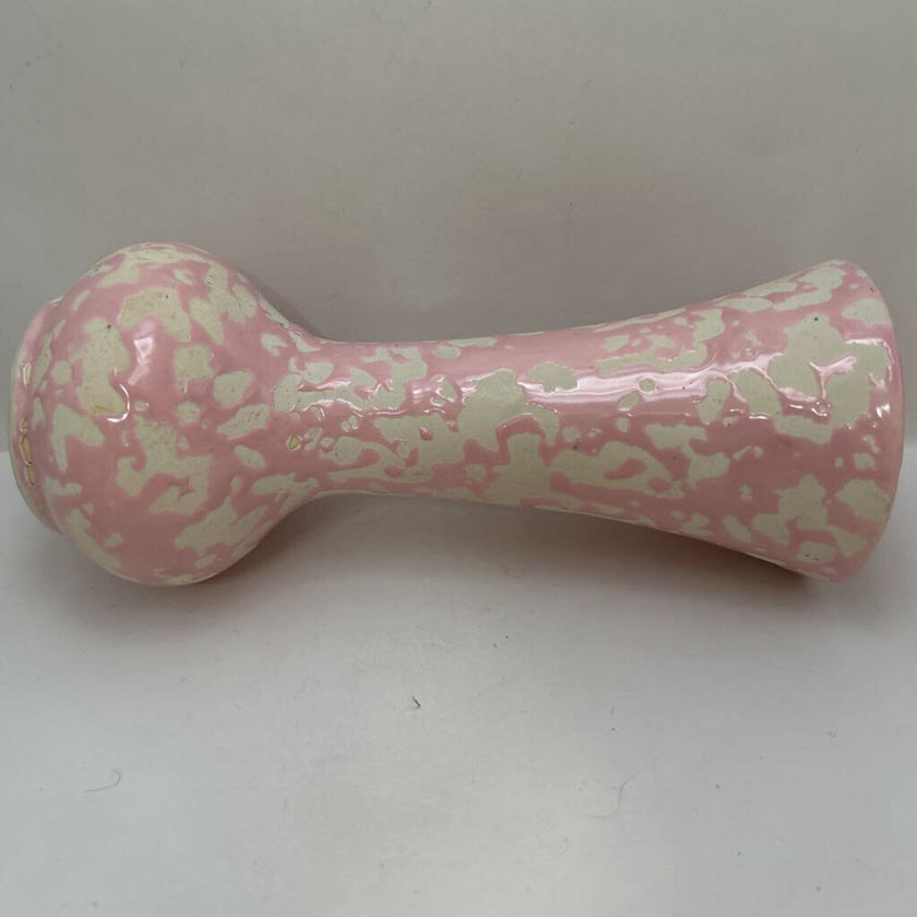 4196 McCoy 1956 Brocade Line Pink/White Bud Vase