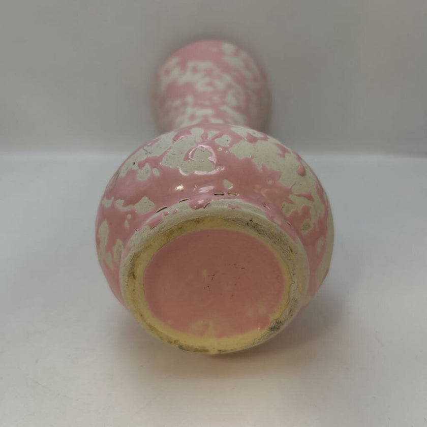 4196 McCoy 1956 Brocade Line Pink/White Bud Vase