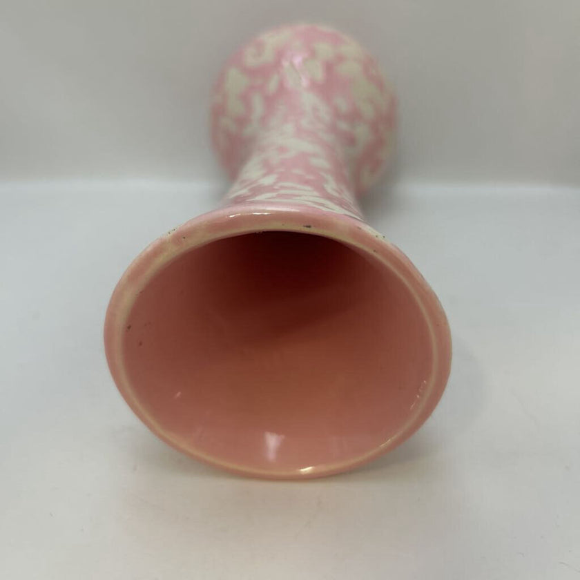 4196 McCoy 1956 Brocade Line Pink/White Bud Vase