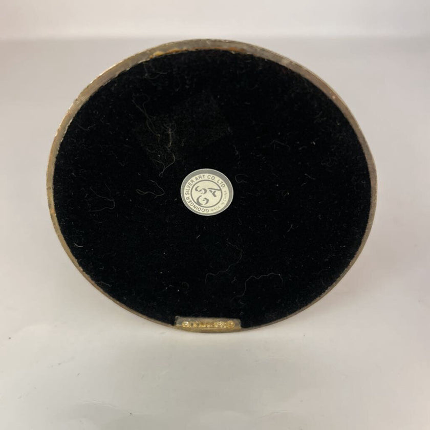 Silver plate candle holder
