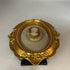 Vintage Cameo Style Brooch in Ornate Gold Frame