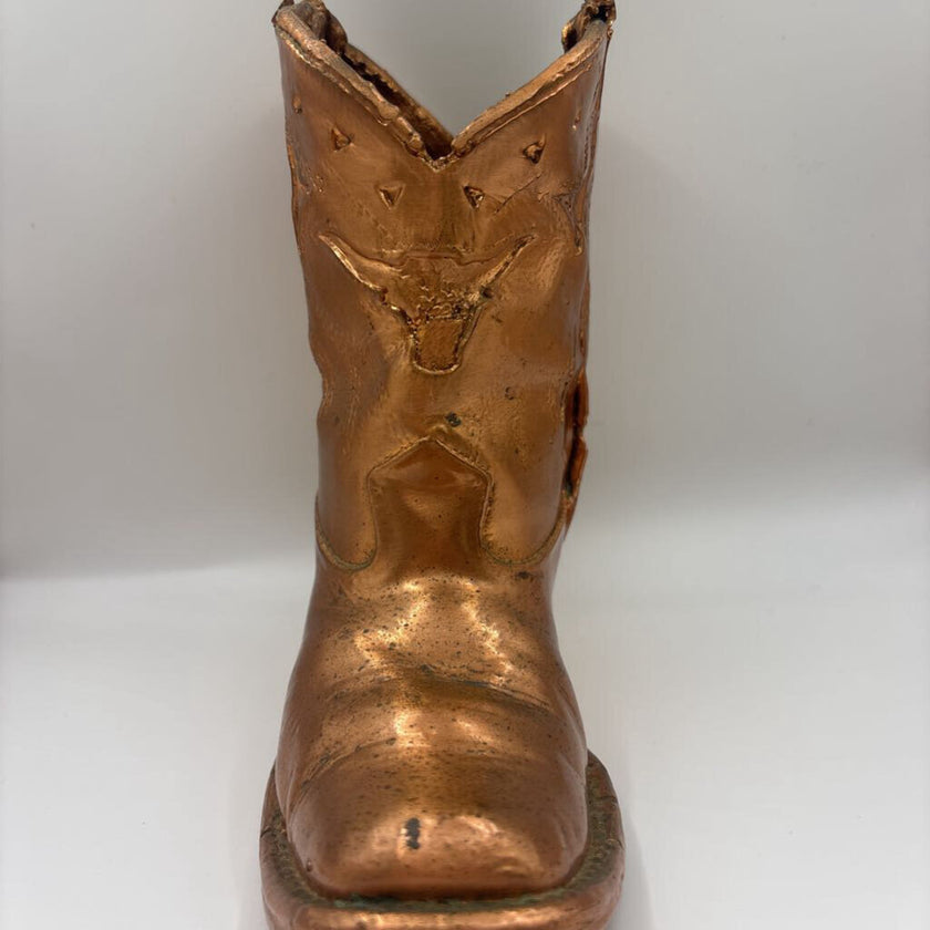 Bronzed VTG Child's Cowboy Boot