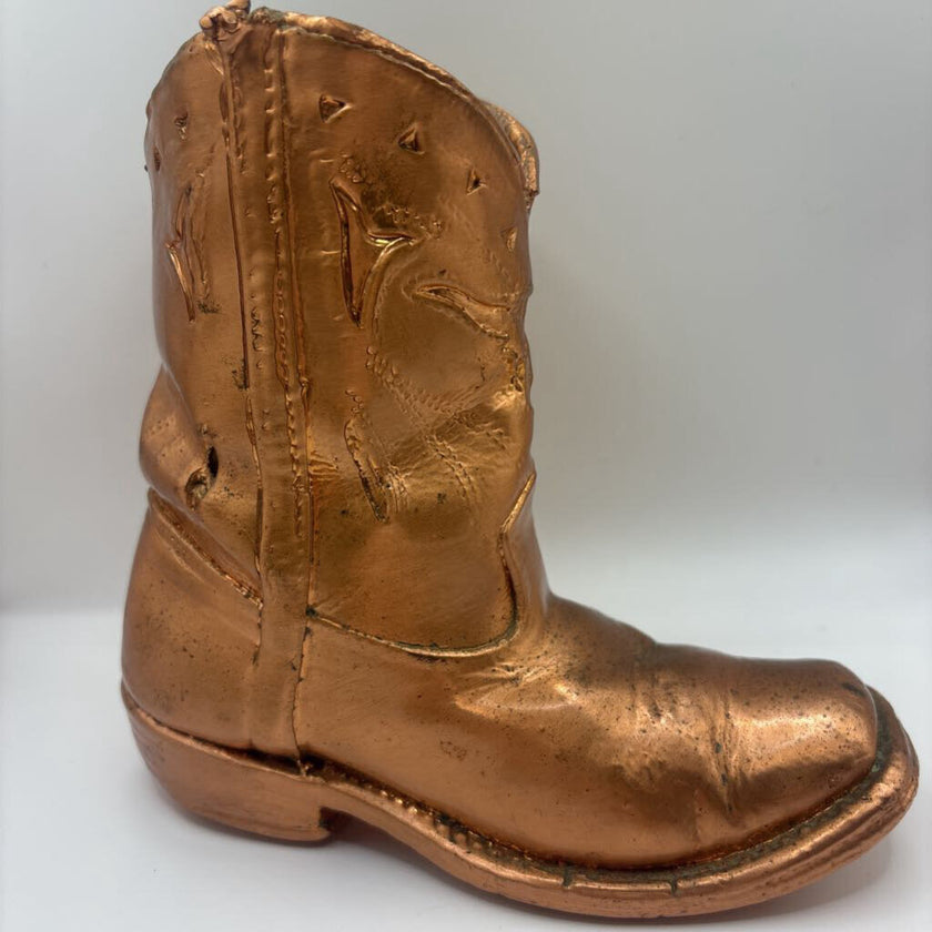 Bronzed VTG Child's Cowboy Boot