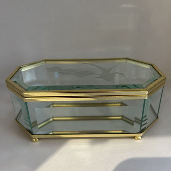 Sm. Glass trinket box