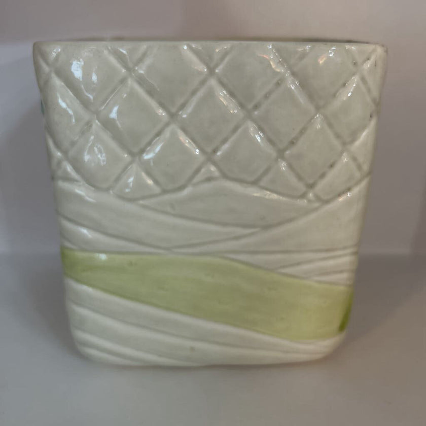 VTG Ceramic Duck & Barn Planter