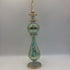 Egyptian Glass Perfume Bottle Mint & Gold Large