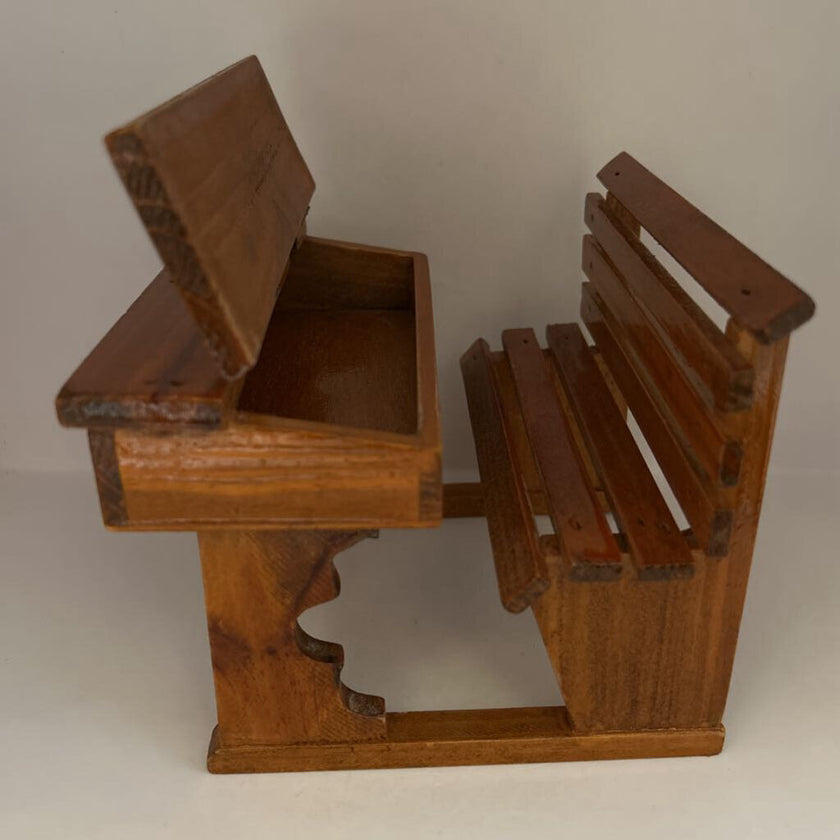 1940s-50s Wooden Doll School Desk