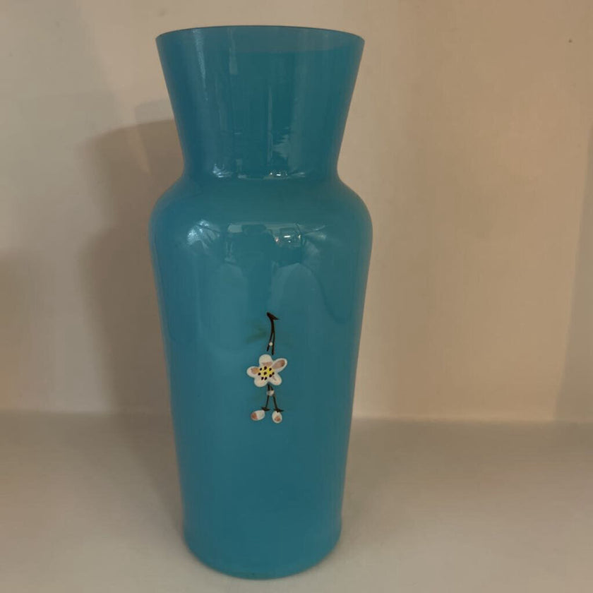 Victorian BLUE OPALINE Vase Circa 1880-1920