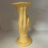 Vintage Shawnee Pottery Art Deco Style Yellow Hand Vase