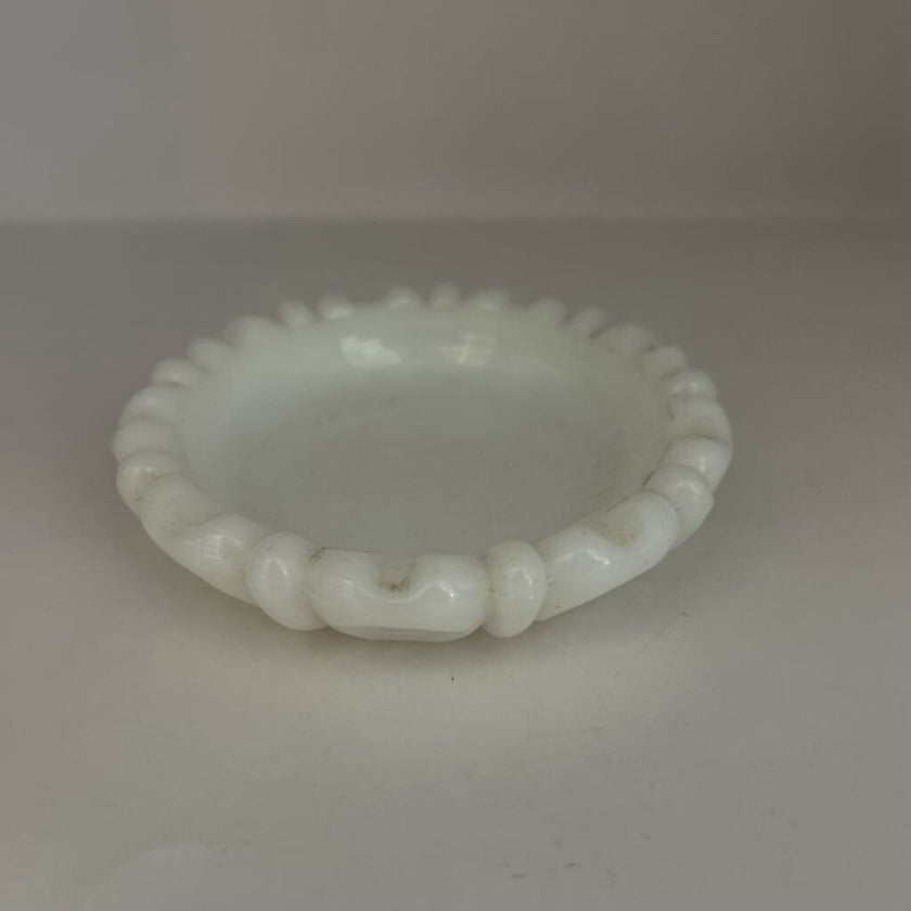 Milk glass mini dish