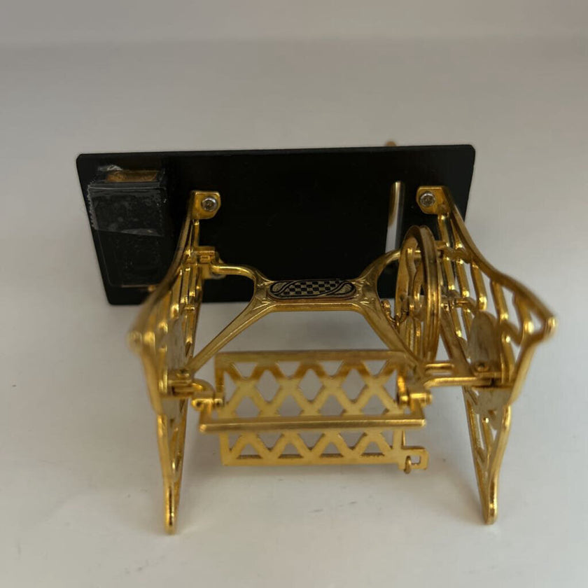 1970s *RARE* CREDAN Mini Sewing Machine-24K Gold Plated Made in Spain