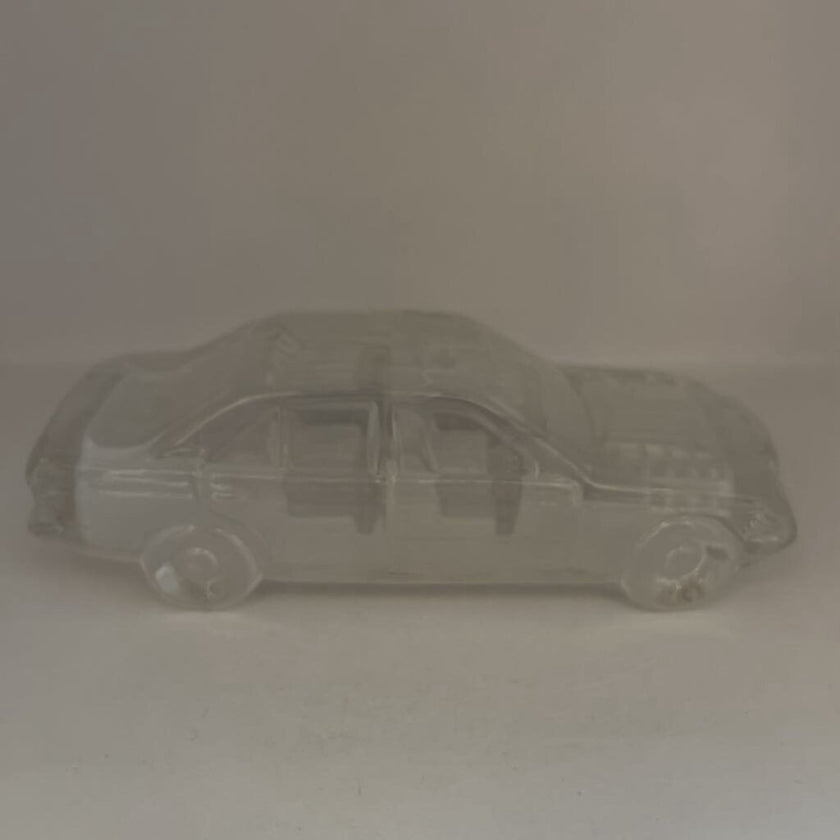 1980s HOFBAUER (Germany) Mercedes-Benz 190E Lead Crystal Car