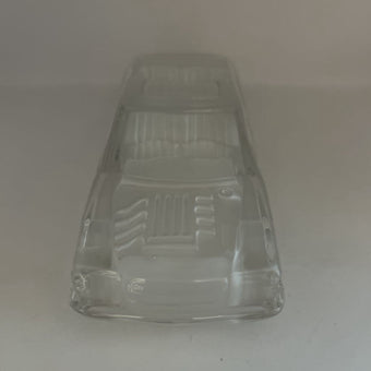 1980s HOFBAUER (Germany) Mercedes-Benz 190E Lead Crystal Car