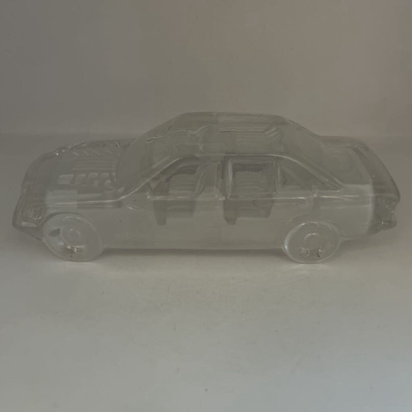 1980s HOFBAUER (Germany) Mercedes-Benz 190E Lead Crystal Car