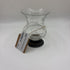 Etched Glass Sterling Base Holder