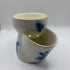 Blue Floral Porcelain Shaving Scuttle