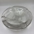 Frosted Knot Glass Ashtray Chipped