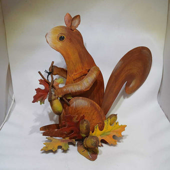 Metal Squirrel Figurine