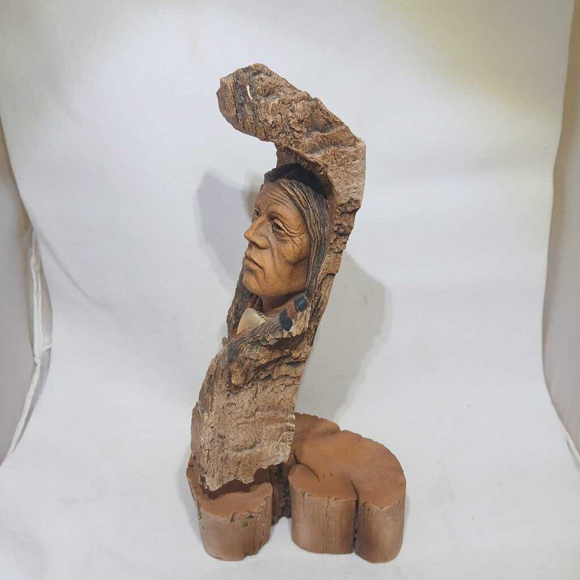 Native American Wood Sculpture