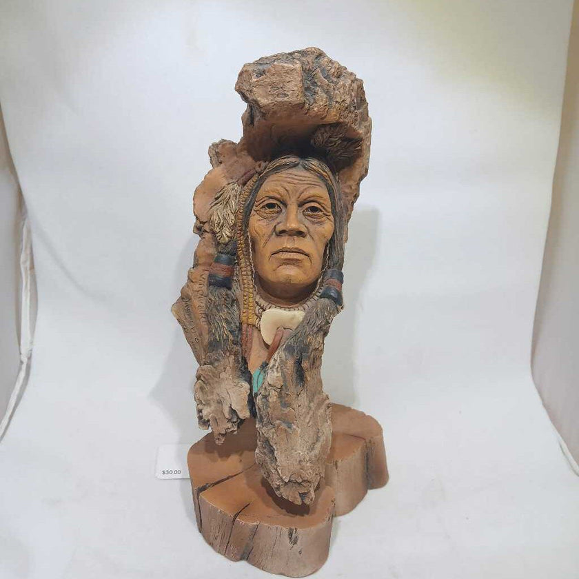 Native American Wood Sculpture