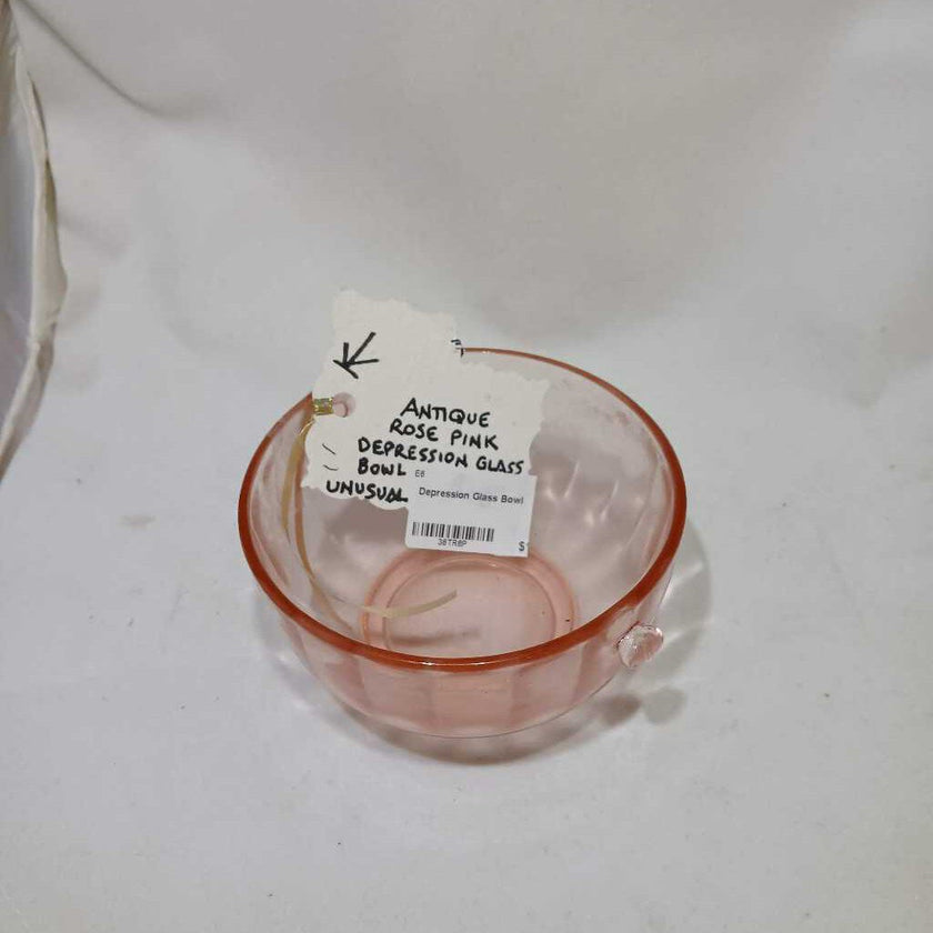 Pink Depression Glass Bowl