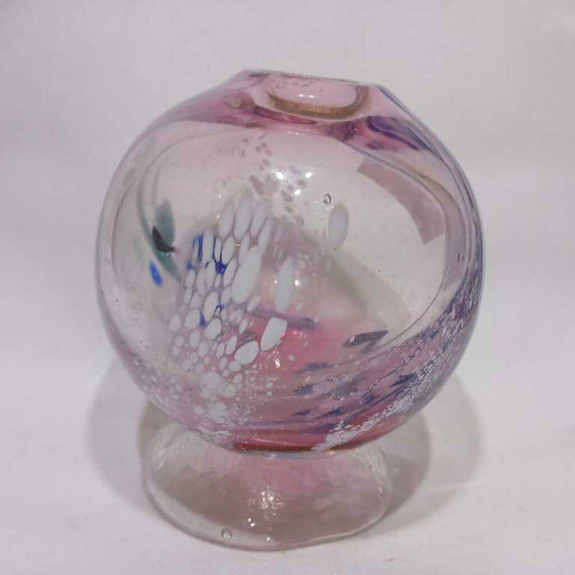 Round Art Glass Vase