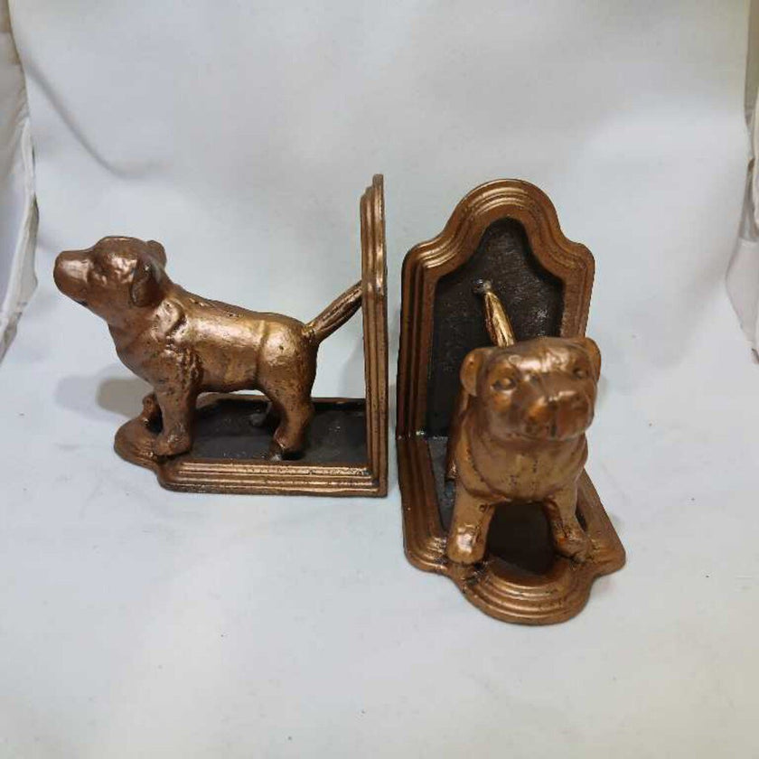 Set / Cast Iron Bulldog Bookends