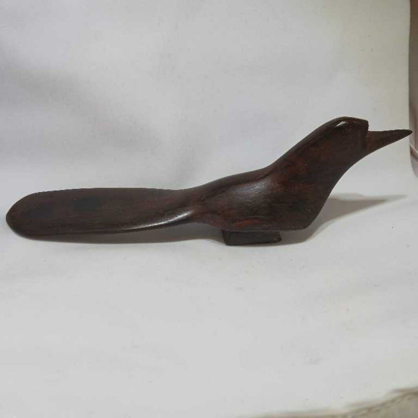 Wood Carved Bird Figurine