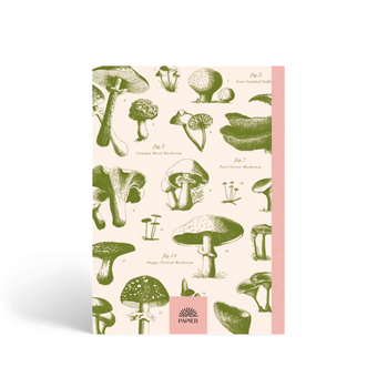 Guided Recipe Journal, A5 Hardcover - Mushroom