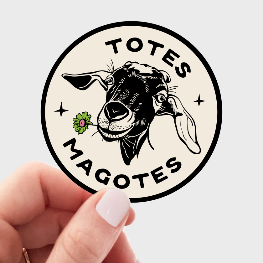 Totes Magotes Sticker - goat, farm, country, animal, cute