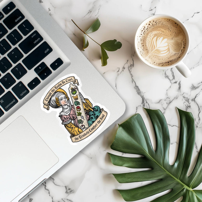 Realm Be Cruel, Trinkets Comfort the Soul Medieval Sticker