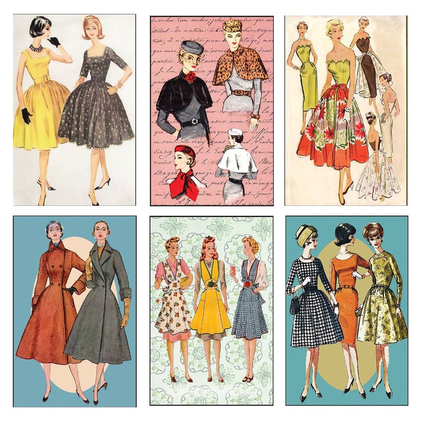 ANN384 - Vintage 1950's Fashion Mini Matchboxes