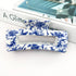 Blue and White Porcelain Textured Claw Clip