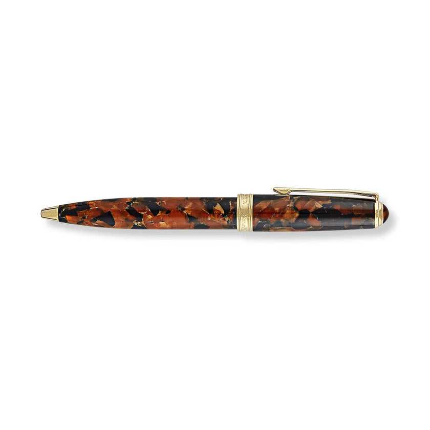 True Writer Classic Golden Dark Tortoise Ballpoint Pen