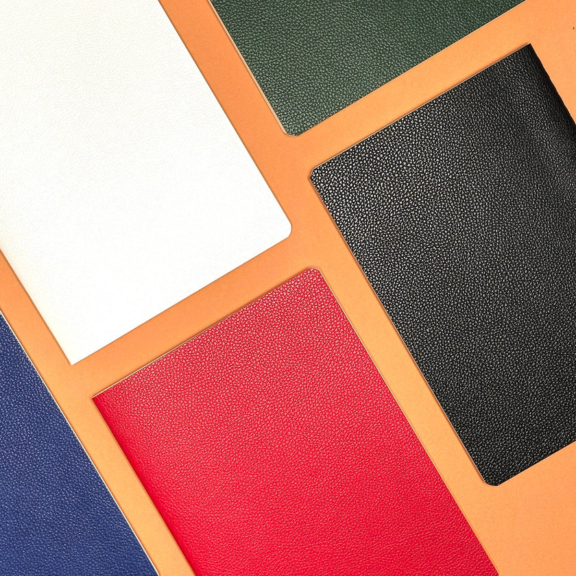 Vegan Leather A5 Notebook  - White