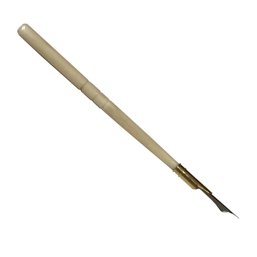 Off-White Turned Genuine Ox Bone Nib Pen | Writing supplies