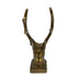 Antiqued Brass Stag Pen Holder/Paperweight, 4-1/4”