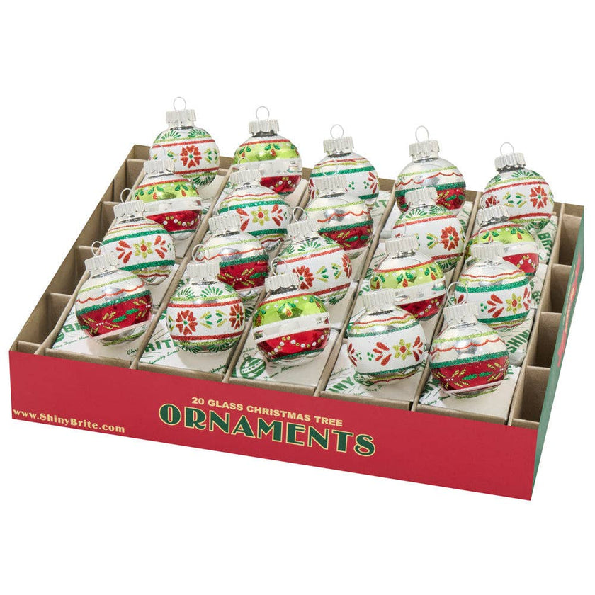 Holiday Glass Ornament – Splendor 20 COUNT 1.25