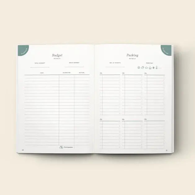 Guided Travel Journal, A5 Hardcover - Follow The Sun