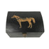 Standing Horse Antiqued Mango Wood Storage Box | Jewelry box