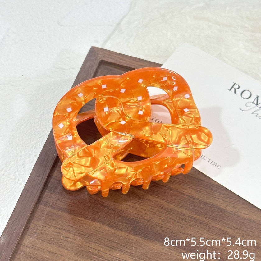 Croissant & Pretzel Bakery Inspired Hair Claw