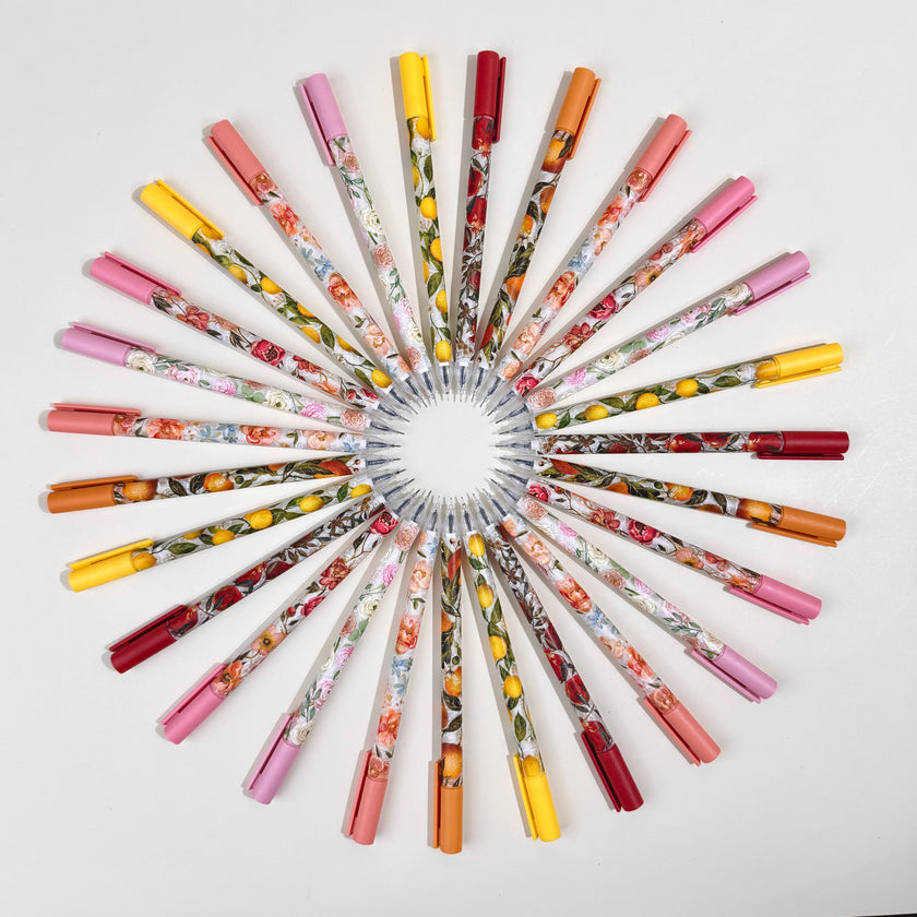 UniWrite Gel Pens - Flora