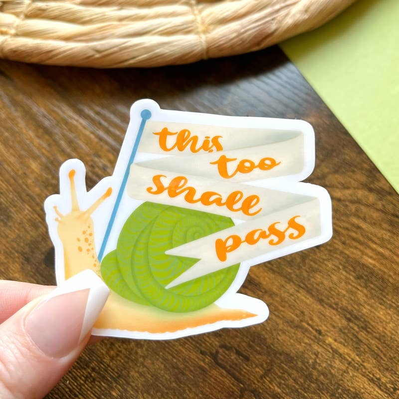 This Too Shall Pass-Mental Health Awareness- Vinyl Sticker