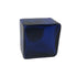 Cobalt Blue Square Glass Inkwell,1-3/4