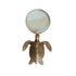 Antiqued Brass Turtle Magnifying Glass, 7”