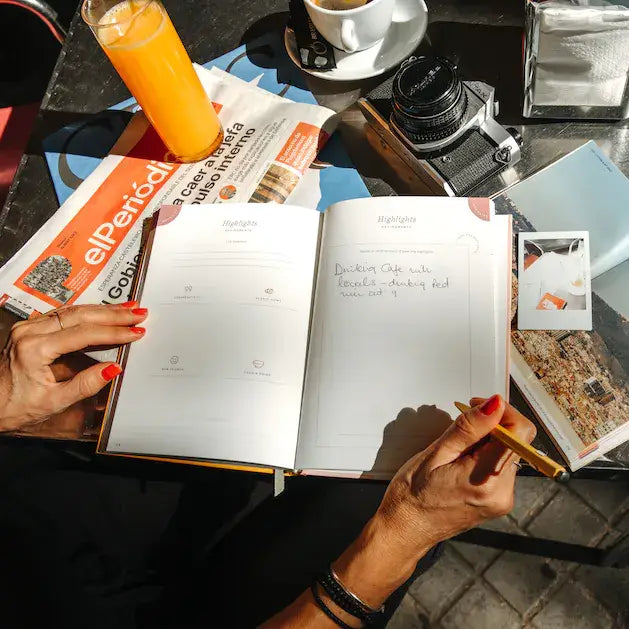 Guided Travel Journal, A5 Hardcover - Follow The Sun