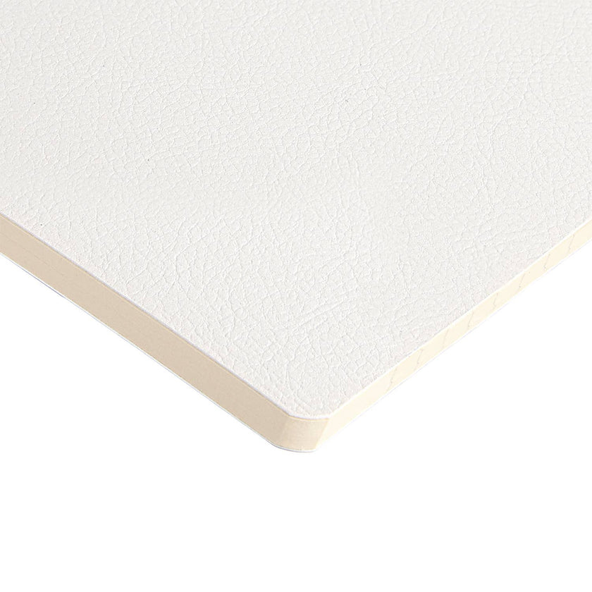 Vegan Leather A5 Notebook  - White