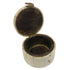 Round Bone Jewelry Box with Engraved Floral Design | Storage