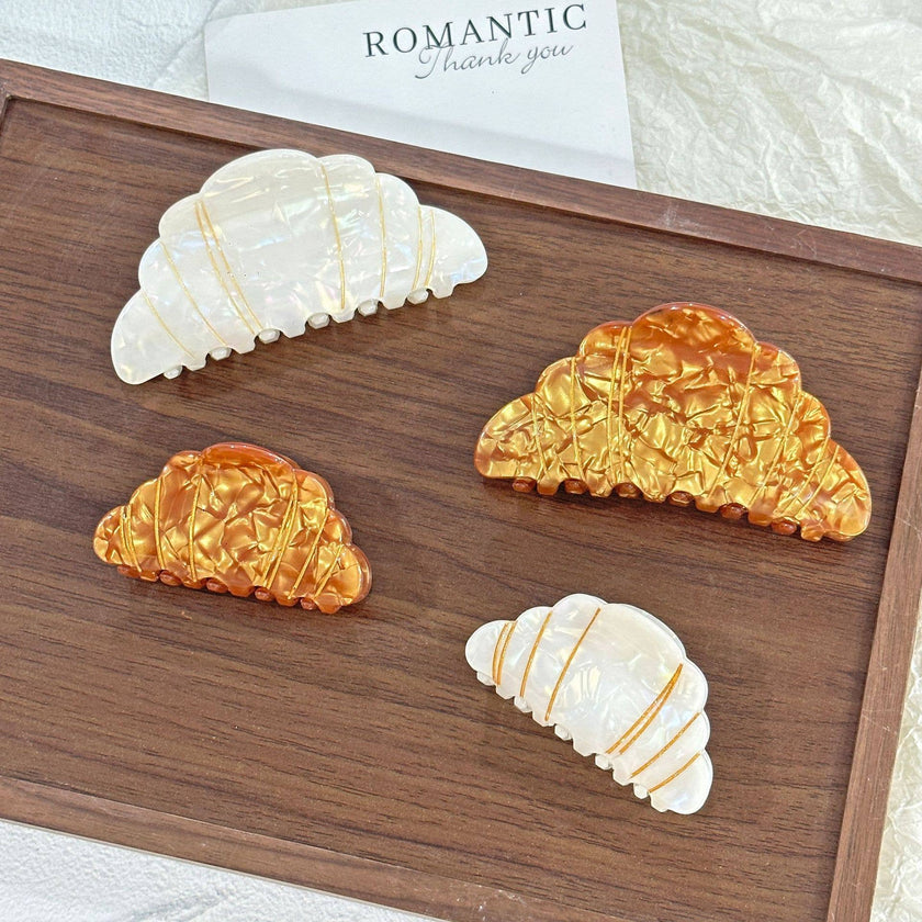 Croissant & Pretzel Bakery Inspired Hair Claw