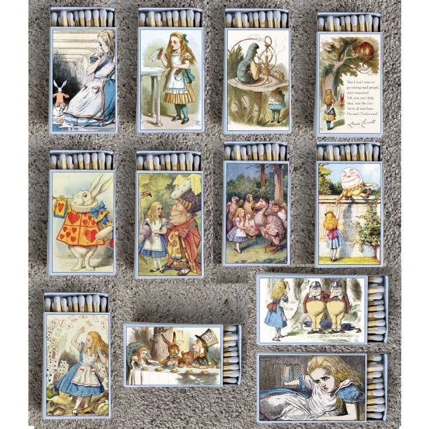 Matches • Alice in Wonderland White Rabbit • Home Decor